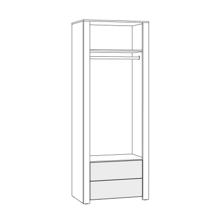 Джастин Шкаф для одежды 13.339 от компании Мебельвозов в Нижнем Новгороде