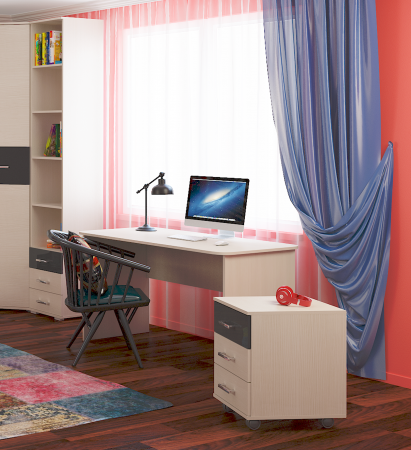 Стол письменный Сити 51 и тумба 62 от магазина Мебельвозов в Нижнем Новгороде