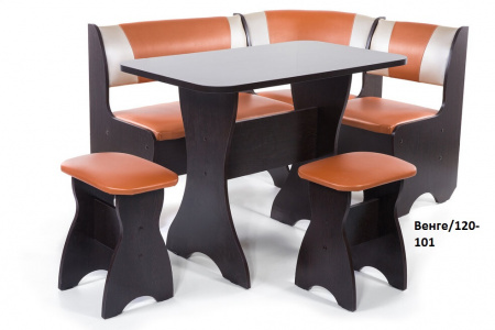 Кухонный уголок "Тюльпан" Венге/109-101 от магазина Мебельвозов в Нижнем Новгороде