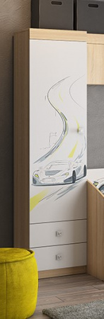 Шкаф комбинированный Форсаж 1-створчатый детальное изображение от магазина mebelvozov.ru в Нижнем Новгороде