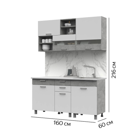 ДЕНВЕР кухонный гарнитур 1.6 от магазина Мебельвозов в Нижнем Новгороде