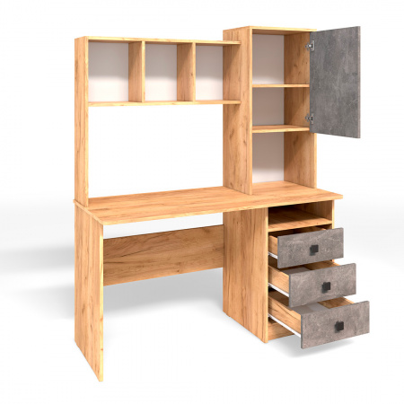 Стол компьютерный СК-9 (ателье светлое/дуб золотой крафт) от магазина Мебельвозов в Нижнем Новгороде