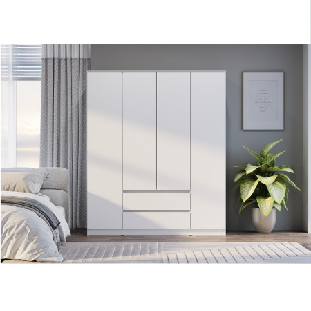 Шкаф 4-х створчатый "Симпл" ШК-13 Белый от компании Мебельвозов в Нижнем Новгороде