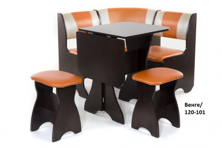 Кухонный уголок Тюльпан-мини Венге/120-101 от магазина Мебельвозов в Нижнем Новгороде