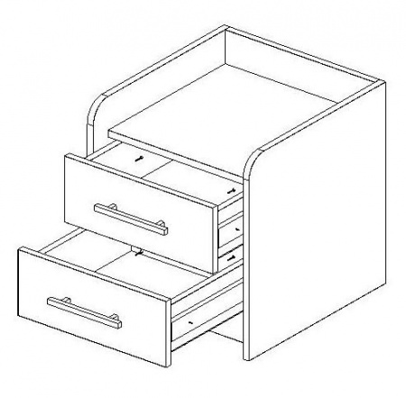 Тумба прикроватная Милос 67-01 от магазина Мебельвозов в Нижнем Новгороде
