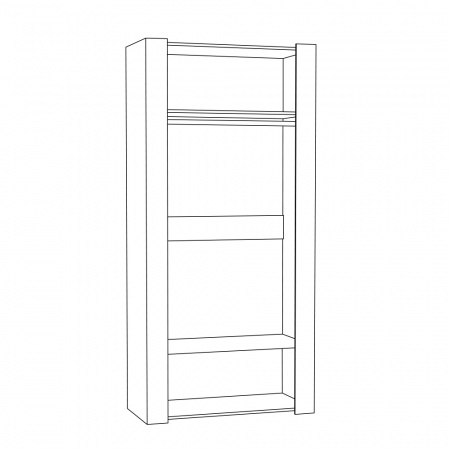 Амели Шкаф для одежды 13.133 от компании Мебельвозов в Нижнем Новгороде