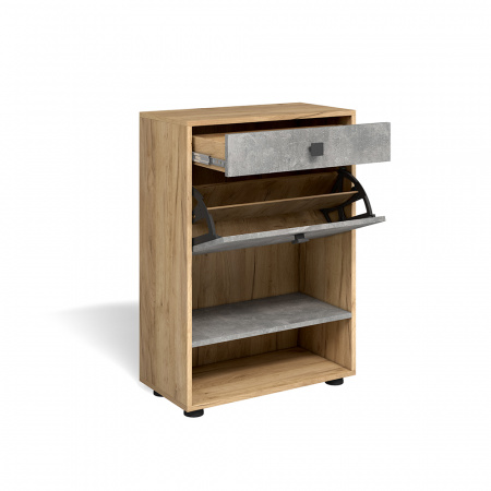 Обувница "Мини-Лайт" МЛ-4 (ателье светлое/дуб золотой крафт) от магазина Мебельвозов в Нижнем Новгороде