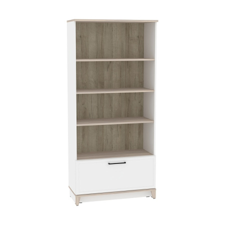 Aurelio 2 (гостиная) Шкаф МЦН (модуль 167), Белый-Блеквуд Сатиновый от компании Мебельвозов в Нижнем Новгороде