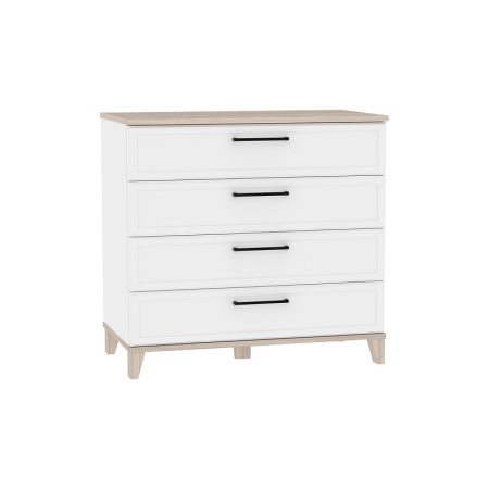 Aurelio 6 (гостиная) Комод (модуль 174), Белый-Блеквуд Сатиновый от магазина Мебельвозов в Нижнем Новгороде