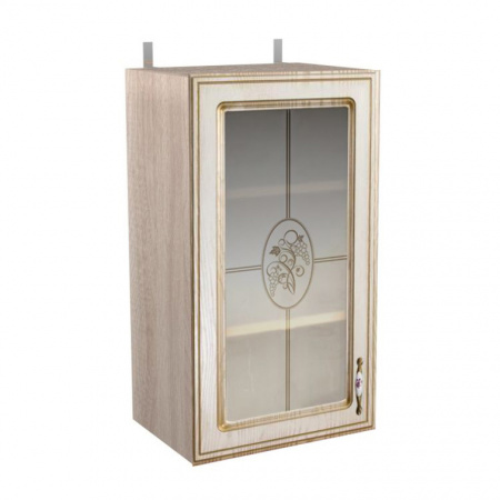 Шкаф-витрина навесной 400 Анжелика (высота 720) фото от Мебельвозов в Нижнем Новгороде