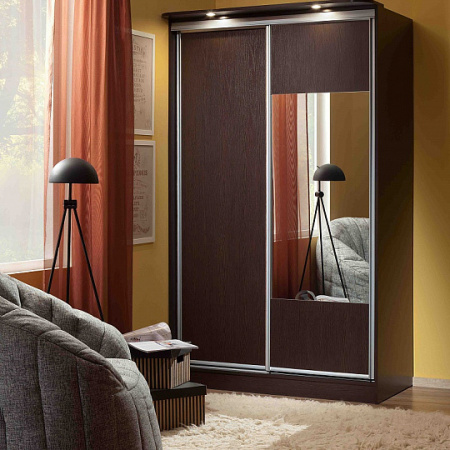 Шкаф-купе 3 Simple без карниза (Венге) от компании Мебельвозов в Нижнем Новгороде
