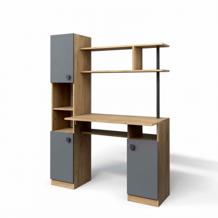 Стол компьютерный СК-7 (графит/дуб золотой крафт) от магазина Мебельвозов в Нижнем Новгороде