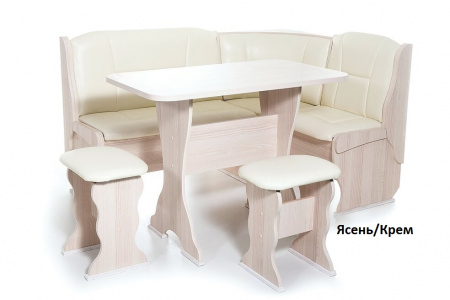Кухонный уголок Орхидея Ясень/Милк  от магазина Мебельвозов в Нижнем Новгороде