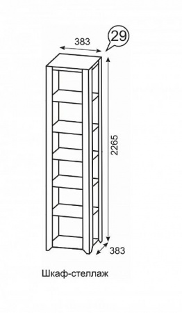 Твист Шкаф-стеллаж 29 от Mebelvozov в Нижнем Новгороде