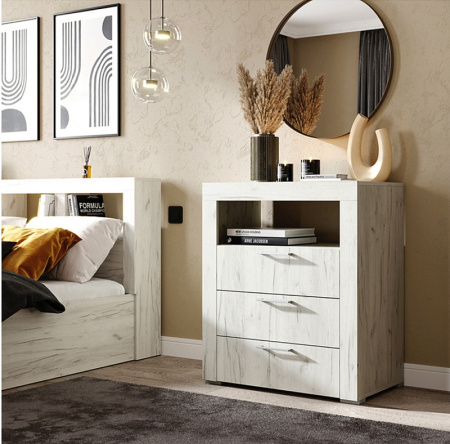 ГРАНД Комод К2 (ДУБ КРАФТ БЕЛЫЙ) от магазина Мебельвозов в Нижнем Новгороде