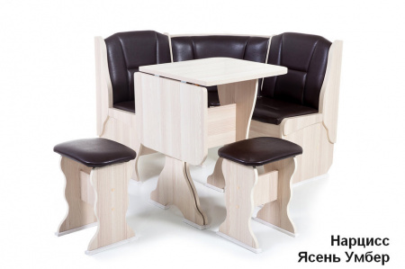 Кухонный уголок Нарцисс Ясень/Умбер  от магазина Мебельвозов в Нижнем Новгороде