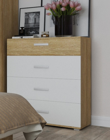 Комод Next 40-2(Дуб Сонома/Белая Аляска) от магазина Мебельвозов в Нижнем Новгороде