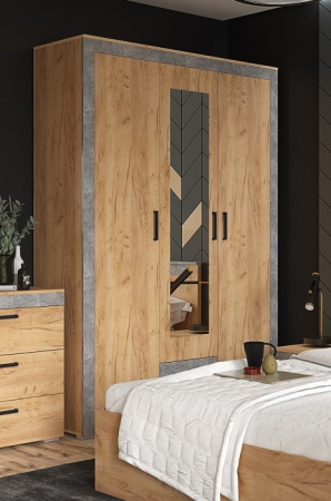 Шкаф для одежды Адель (дуб крафт/ателье) от компании Мебельвозов в Нижнем Новгороде
