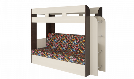 Кровать-Диван 2-х этажная Карамель 75 (анкор светлый/бодега темный) детальное изображение от магазина mebelvozov.ru в Нижнем Новгороде