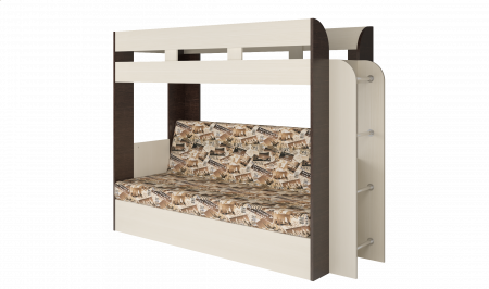 Кровать-Диван 2-х этажная Карамель 75 (анкор светлый/бодега темный) детальное изображение от магазина mebelvozov.ru в Нижнем Новгороде