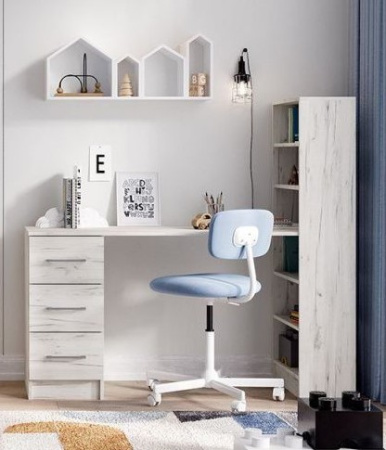 ГРАНД Стол письменный (ДУБ КРАФТ БЕЛЫЙ) детальное изображение от магазина mebelvozov.ru в Нижнем Новгороде