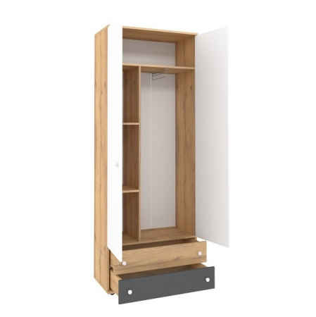 Шкаф для одежды и белья белый Лойс 92 детальное изображение от магазина mebelvozov.ru в Нижнем Новгороде