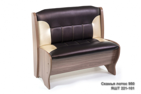 Скамья большая 950 Ясень шимо темный Лотос от магазина Мебельвозов в Нижнем Новгороде