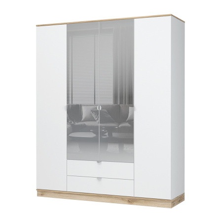 ЮККИ ШК 2Я 1800 Шкаф 4х створчатый с зеркалом от компании Мебельвозов в Нижнем Новгороде