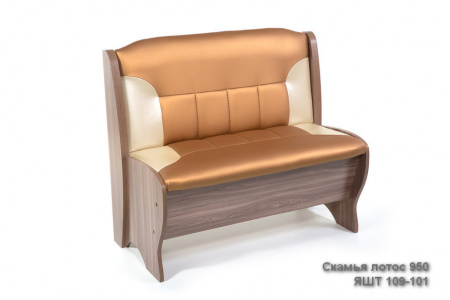 Скамья большая 950 Ясень шимо темный Лотос от магазина Мебельвозов в Нижнем Новгороде