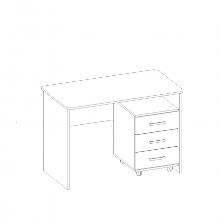 Стол письменный Сити 51 и тумба 62 от магазина Мебельвозов в Нижнем Новгороде