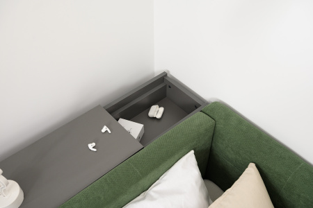 Марвэл Тумба выкатная 16.159 (Темно - серый U2601) детальное изображение от магазина mebelvozov.ru в Нижнем Новгороде