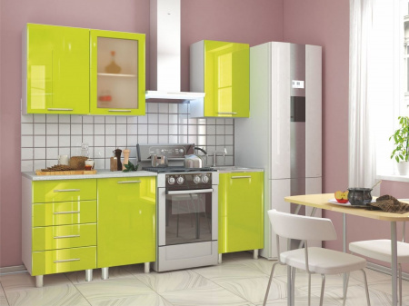 Кухонный гарнитур Танго 1500 (ЛАЙМ) от магазина Мебельвозов в Нижнем Новгороде