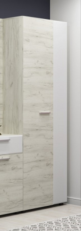 САФАРИ ШК-001 Шкаф с выдв. штангой (Дуб крафт белый) от компании Мебельвозов в Нижнем Новгороде