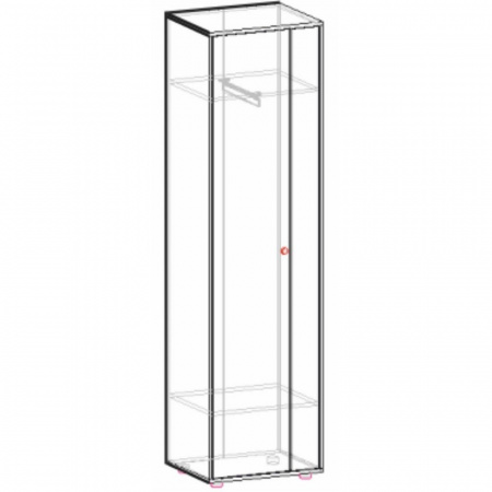 Шкаф распашной "Мини-Лайт" МЛ-2 (венге/ясень) от компании Мебельвозов в Нижнем Новгороде