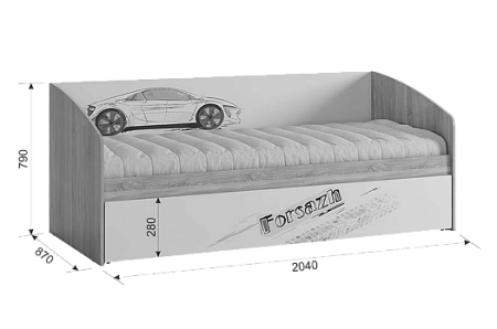 Кровать-Софа Форсаж детальное изображение от магазина mebelvozov.ru в Нижнем Новгороде