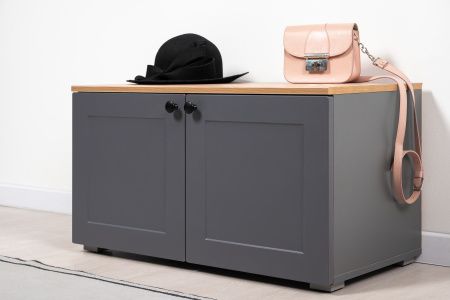 Остин Тумба 13.257 (серый графит/дуб вотан) от магазина Мебельвозов в Нижнем Новгороде