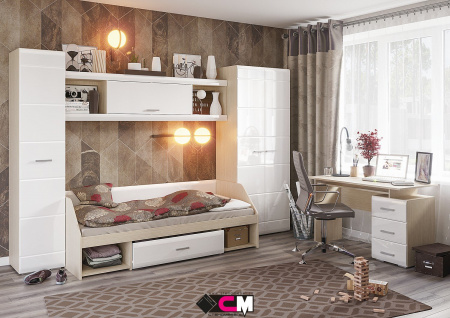 Модульная мебель для детской Симба. Комплект 2 детальное изображение от магазина mebelvozov.ru в Нижнем Новгороде