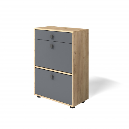 Обувница "Мини-Лайт" МЛ-7 (графит/дуб золотой крафт) от магазина Мебельвозов в Нижнем Новгороде