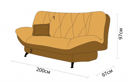 Диван клик кляк "Эллада-1" от магазина Мебельвозов в Нижнем Новгороде