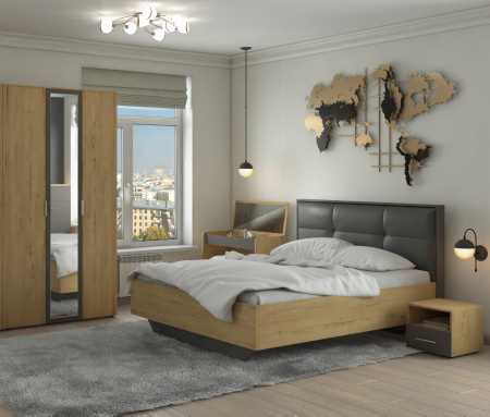 Спальный гарнитур Бруно Компоновка 2 от магазина Мебельвозов в Нижнем Новгороде