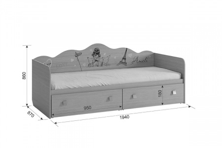 Детальное фото кровать софа амели от Мебельвозов Нижнем Новгороде