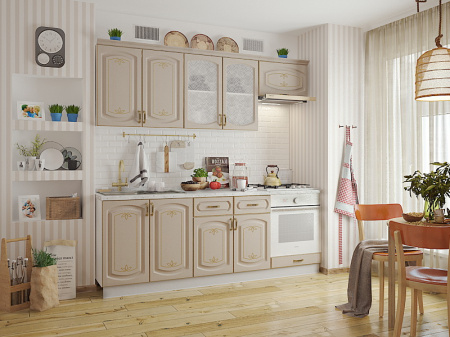 Шкаф навесной L500 H360 (1 дв. гл.) (эмаль) Бергамо фото от Мебельвозов в Нижнем Новгороде