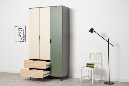 Марвэл Шкаф 16.317.03 (Темно - серый U2601) от компании Мебельвозов в Нижнем Новгороде