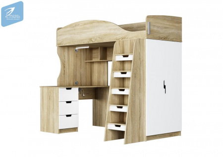 Кровать-чердак СЭНДИ КР-111 детальное изображение от магазина mebelvozov.ru в Нижнем Новгороде