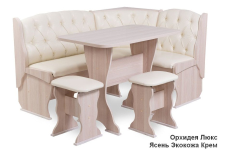 Кухонный уголок Орхидея Люкс ЯСЕНЬ от магазина Мебельвозов в Нижнем Новгороде