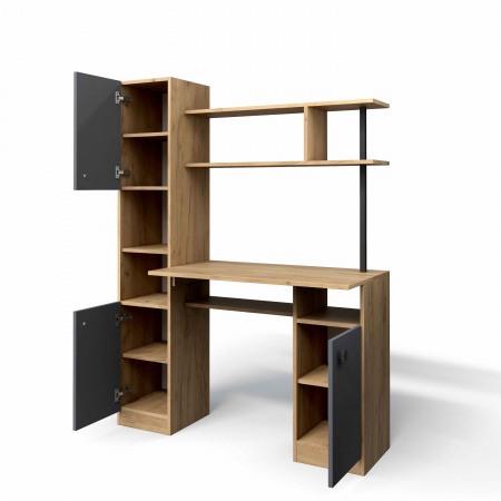 Стол компьютерный СК-7 (графит/дуб золотой крафт) от магазина Мебельвозов в Нижнем Новгороде