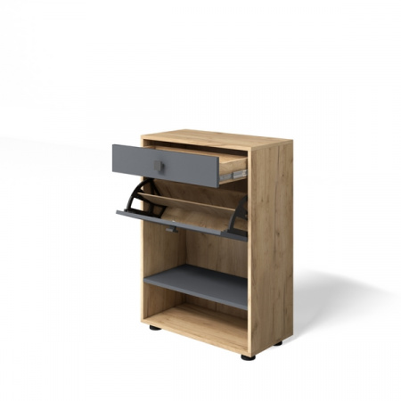 Обувница "Мини-Лайт" МЛ-4 (графит/дуб золотой крафт) от магазина Мебельвозов в Нижнем Новгороде