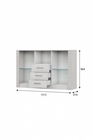 "Гамма 20" Комод - витрина Серия №4 от магазина Мебельвозов в Нижнем Новгороде