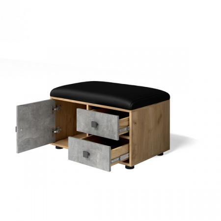 Обувница "Мини-Лайт" МЛ-5 (ателье светлое/дуб золотой крафт) от магазина Мебельвозов в Нижнем Новгороде