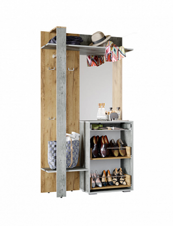 Вешалка Кензо (Крафт/бетон) от магазина Мебельвозов в Нижнем Новгороде